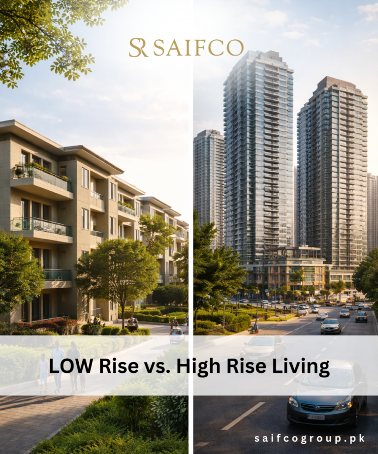 Gsf Rise Home Low-Rise vs High-Rise Living in Pakistan | Saifco Group